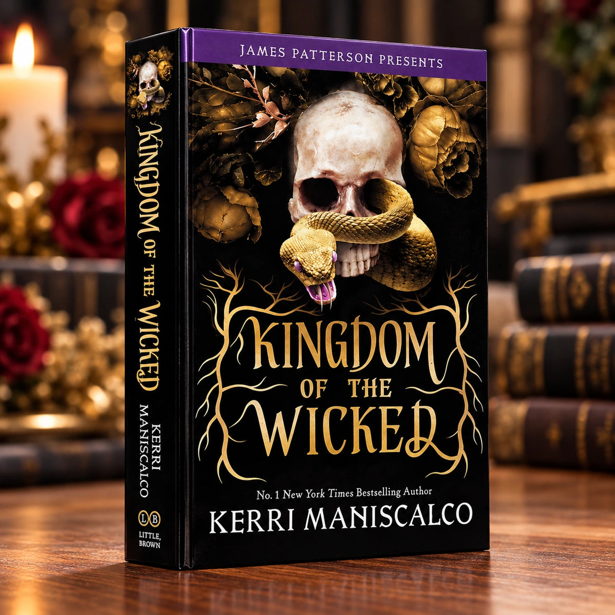 Kingdom of the Wicked 3-book box set by Kerri Maniscalco featuring the trilogy collection and skull and snake artwork