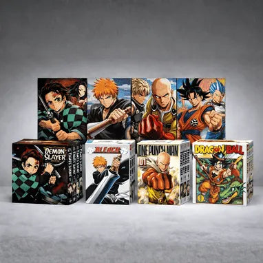 Newbie Essentials manga collection featuring One Punch Man and Dragon Ball-inspired beginner manga selections.