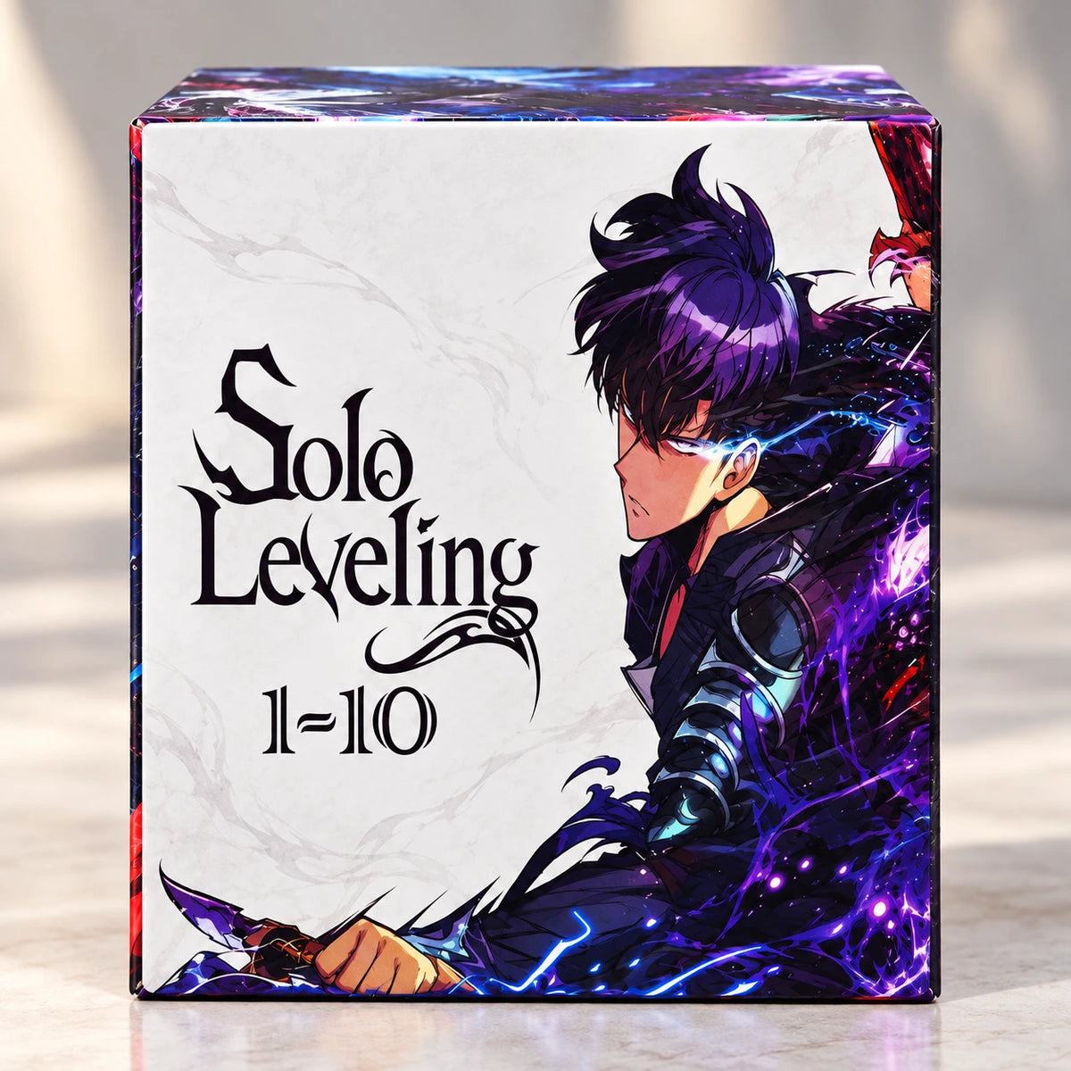 Solo Leveling manga box set volumes 1-10 front view